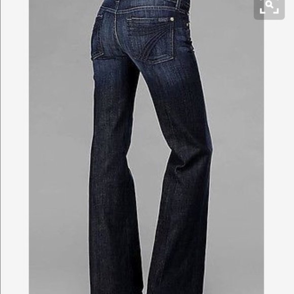 7 For All Mankind Denim - 7 for all Mankind Dojo Flared Jean Style # U115B380S - Size 30